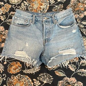 High waisted Jean shorts